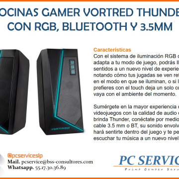 Bocinas Gamer Vortred Thunder